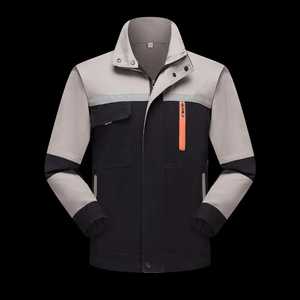 Traje de trabajo de algodón puro para hombre para primavera y otoño, protección laboral gruesa, seguridad reflectante, características antiescaldado, ropa de trabajo de soldadura - Product Image 2