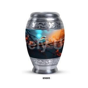 Venta caliente de aluminio Sparrow Keepsake Cremación Urna para adultos para cenizas humanas con bolsa de terciopelo gratis - Product Image 5