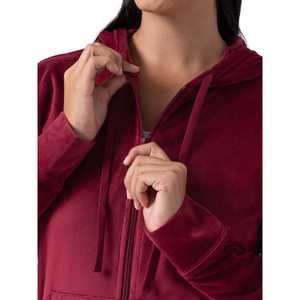 Nuevo Conjunto Deportivo de Terciopelo para Mujer, Sudadera con Capucha y Cremallera Personalizada y Pantalones Deportivos, Conjunto de Dos Piezas Informal para Caminar - Product Image 6