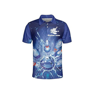 Polos de bolos sublimados hechos a medida de fábrica al por mayor, diseño de camiseta de bolos juvenil a precio barato - Product Image 6