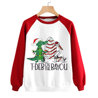 Sweat-shirt à capuche personnalisé pour femme avec nom d'équipe pour les jours de match |   Personnalisable, grande taille, séparation bicolore, travail à la main avec des paillettes