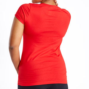 2023 femmes à manches courtes col rond T-Shirts haute qualité Hip Hop imprimer vêtements d'été écologique nouvelle arrivée au Bangladesh - Product Image 4