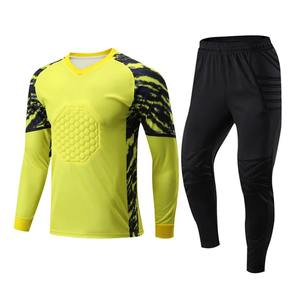 Ensemble de maillots de football de gardien de but pour adultes et enfants uniforme de gardien de but pour hommes avec chemise et pantalon Shorts vêtements de football - Product Image 1