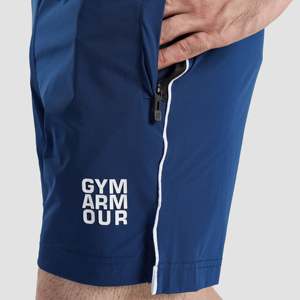 กางเกงขาสั้นออกกำลังกาย GA Sporty Gym สีเขียวอมฟ้า ผลิตจากโพลีเอสเตอร์ 100% พร้อมเอวยางยืด ทรงเบอร์มิวดา และตกแต่งด้วยโลโก้ - Product Image 5