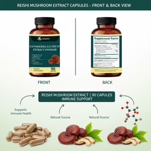Extrato em Pó de Cogumelo Ganoderma Lucidum Lingzhi <span class=keywords><strong>Reishi</strong></span> Orgânico USDA para Cuidados com a Saúde Cápsulas de Ganoderma Lucidum - Product Image 2