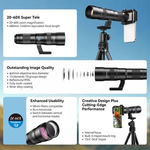 <span class=keywords><strong>Kit</strong></span> d'objectif zoom <span class=keywords><strong>APEXEL</strong></span> 20X-60X pour smartphones, téléobjectif HD pour prise de vue longue portée avec adaptateur de trépied - Product Image 6