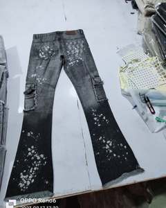 Pantalones Vaqueros de Último Diseño para Hombre 2023, Logotipo Personalizado, Ropa para Hombre, Pantalones Vaqueros para Hombre, OEM - Product Image 3