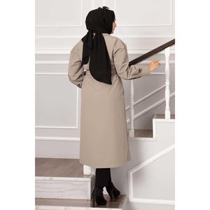 Trench-coat imperméable à manches ballon Stone - Product Image 3