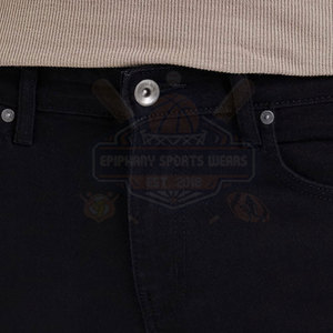 Jean Homme Personnalisable de Haute Qualité, Style Urbain, 100% Coton Respirant, Séchage Rapide, Délavage Foncé, Braguette Boutonnée, Tissu Épais - Product Image 5