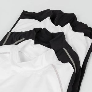 เสื้อยืดวิ่งแขนยาวคอเต่าสำหรับผู้ชายแห้งเร็วแบบแห้งเร็วเสื้อยืดสำหรับออกกำลังกายในยิมทนทาน - Product Image 4