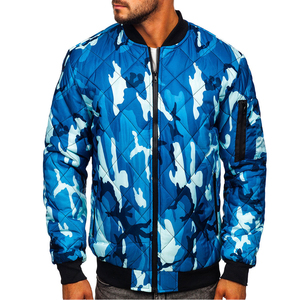 Veste bomber tendance en laine/polyester, impression par sublimation, streetwear pour hommes, varsity, couleurs et logo personnalisés, vente en gros - Product Image 1