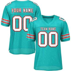 Uniforme de Fútbol Americano Personalizado, Camiseta de Rugby Deportiva de Malla, Camiseta de Fútbol Americano con Cuello en V, Nombre del Equipo Personalizado - Product Image 2