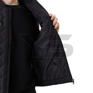Men's Custom Made Winter <b>Smart</b> Casual Sleeveless Puffer <b>Jacket</b> with Stand Collar Solid Pattern OEM Service - Product Image 5