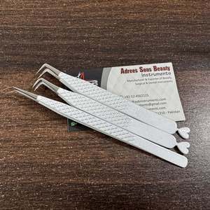 แหนบติดขนตาสีขาววิ้งๆ รูปหัวใจ สแตนเลส กันเหงื่อ สกรีนโลโก้ตามสั่ง น้ำหนักเบา ทนทาน - Product Image 4