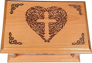 <b>Pet</b> Dog Cremation Wood <b>Urns</b>: Stately Wood <b>Pet</b> Dog Large Wooden Box Decorative Funeral <b>Urns</b> Adult Large <b>Urn</b> - Product Image 2