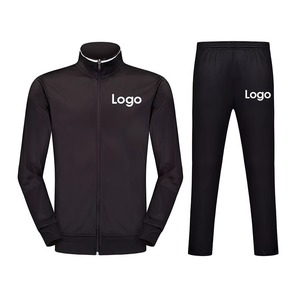 Survêtement de sport tricoté sur mesure pour hommes Combinaison d'entraînement à motif solide avec fermeture éclair Jogging et joggers pour adultes - Product Image 6