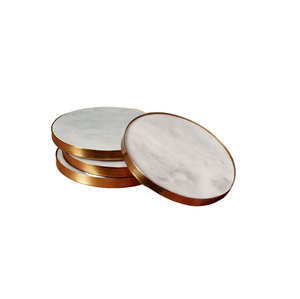 ที่รองแก้วหินอ่อนทรงสี่เหลี่ยมดีไซน์คลาสสิกแผ่นรองแก้วและแผ่นรองสำหรับตกแต่งโต๊ะสำหรับงานแต่งงาน - Product Image 3