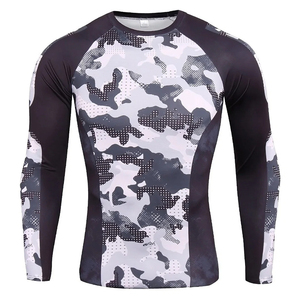 Personnalisez votre propre logo Rash Guard à manches complètes sublimé MMA Rash Guard BJJ Rash Guard, Compression - Product Image 3