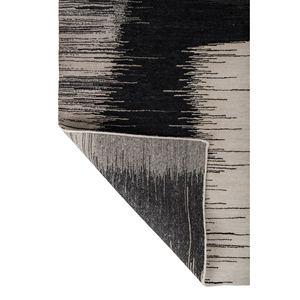 Alfombra Kavi Ivory Afterglow de Lana y Seda Anudada a Mano, Diseño Rectangular Abstracto Clásico, 10 mm, Hecha a Mano para Sala de Estar o Dormitorio -EBSK-07 - Product Image 5