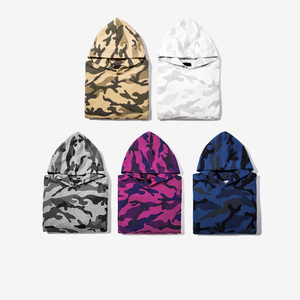 Sweat-shirt à capuche camouflage personnalisé pour homme, 100% coton, tissage éponge respirant, hiver, tailles S-2XL, logo sur le devant - Product Image 6