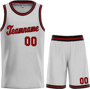 Conjunto de Uniforme de Baloncesto Personalizado Reversible Sublimado Transpirable de Secado Rápido, Camiseta y Pantalones Cortos, Ropa de Baloncesto Unisex para Adultos 100% - Product Image 4