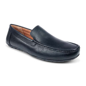 Mocasines de Punta cerrada de cuero genuino para hombre, cómodos zapatos antideslizantes, suela de TPU antideslizante, forro de tela de algodón, característica iluminada - Product Image 1
