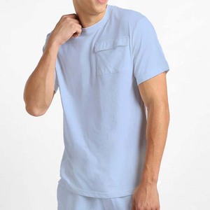 Séchage rapide haute qualité t-shirt et short ensemble hommes 2025 été nouvelle mode 100% coton décontracté Fitness porter hommes Shorts ensemble - Product Image 4