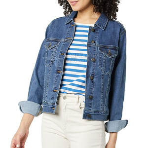 Street Wear Hiver Utilisation Jeans Veste Pour Les Femmes À Bas Prix Nouvelle Arrivée Femmes Jeans Veste En Gros - Product Image 3