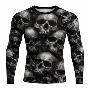 เสื้อแรชการ์ดแขนยาวรัดรูป ผ้ายืดสแปนเด็กซ์/ไนลอน ป้องกันแสงแดด UPF50 แห้งเร็ว ระบายอากาศดี เหมาะสำหรับตกปลาและกิจกรรมกลางแจ้ง - Product Image 6