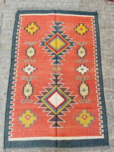 2024 Latest Luxury Handmade Wool Jute Dhurrie <b>Rug</b> Large Size Elegant Modern <b>for</b> Home Living Room Picnic Travel Door Carpet - Product Image 2