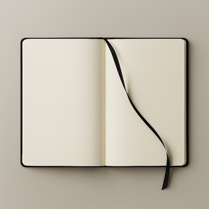 LABON Carnet de notes en cuir PU noir Minimal Gold Foil Line Hardcover Journal Elegant Soft Touch Blank Cover Office Writing Notebook - Product Image 3