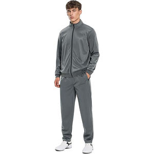 Ensemble de survêtement pour homme en polyester, fermeture éclair, respirant, léger, pour la salle de sport, le jogging, décontracté, athlétique, avec capuche - Product Image 4