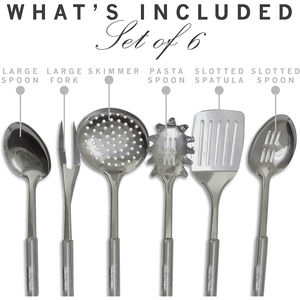 Vente chaude Couverts Argenterie Vaisselle Alimentaire Service Ensemble En Acier Inoxydable Miroir Poli Ensemble de 6 Serveur De Table De Qualité Supérieure - Product Image 3