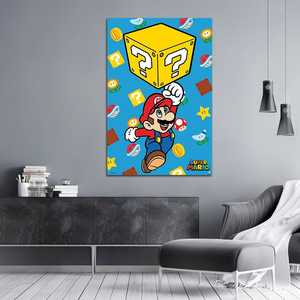 Affiche moderne Super Mario Block Jump pour décorations d'anniversaire - Product Image 2