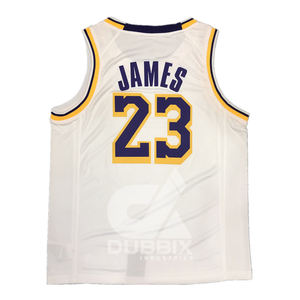 Maillot de basket-ball pour hommes, uniforme, veste, pas cher, violet, saison estivale 2024 # 23 100% polyester, impression personnalisée, respirant, motif 3D - Product Image 4