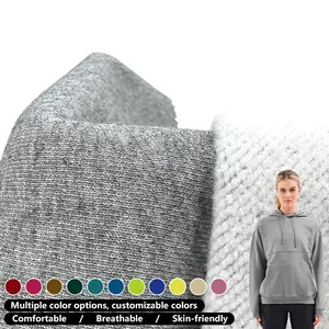 25% cotton 75% polyester knitted plus velvet warm fabric terry fleece fabric soft and skin-friendly 600gsm extra thick fabric