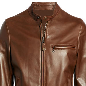 Fait sur mesure nouvelle veste en cuir de mouton véritable pour hommes Slim Fit Biker moto veste tenue décontracté veste pas de révision - Product Image 3