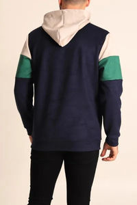 Sweat à capuche pour homme en mélange polyester/coton, style basique d'hiver, nouveau style, imprimé, brodé, taille standard, uni, teint - Product Image 6