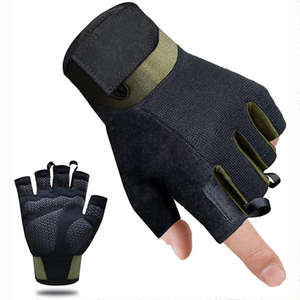 Gants de gymnastique antidérapants demi-doigt de haute qualité pour hommes et femmes Gants d'haltérophilie en polyester pour usage sportif - Product Image 6