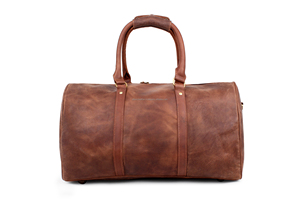 Luxe en cuir véritable Gym sport sac de sport fermeture à glissière Logo personnalisé Portable pour voyage week-end voyages d'affaires utilisation de nuit - Product Image 3