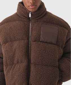 High Quality Custom Puffer <b>Jackets</b> Corduroy Puffer Down <b>Jackets</b> for <b>Men</b> Polar <b>Fleece</b> <b>Thick</b> Winter <b>Jackets</b> for <b>Men</b> - Product Image 3