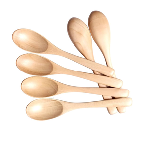 Manufacturer Wholesale Wood Dessert Spoon Short Handle <b>Mirror</b> Eco-Friendly Dishwasher Safe Custom Engraved Logo Wedding Use - Product Image 4