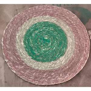 Wholesale <b>Seagrass</b> Table Mat <b>Placemat</b> Table Decor Multi Color Wall Decor Indian Handicraft <b>Seagrass</b> Table Mat from India - Product Image 3