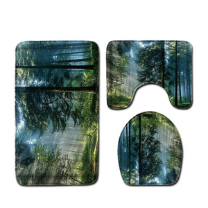 Custom Printed Bath <b>Mat</b> <b>Bathroom</b> Rug <b>Set</b> for <b>Bathroom</b> Non-Slip Shower Curtain Bath <b>Mat</b> - Product Image 3