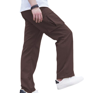 กางเกงคาร์โก้สำหรับผู้ชายกางเกงผ้าฝ้ายมีหลายกระเป๋ากางเกงกลางแจ้งดูคลาสสิก - Product Image 6