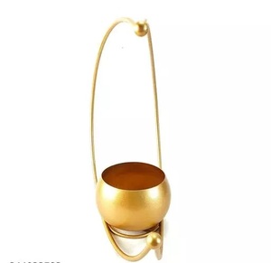 Vase à fleurs en métal fini antique durable adapté aux fleurs fraîches ou artificielles pour une pièce ou une table élégante - Product Image 6