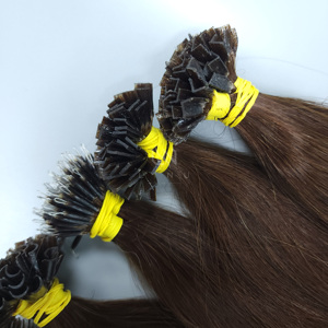 Usine en gros 100% cheveux humains vietnamiens cuticule saine cheveux alignés pointe plate Extensions de cheveux génie trame - Product Image 4