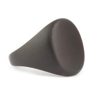 Men's <b>Titanium</b> <b>Ring</b> - <b>Black</b> - Product Image 1