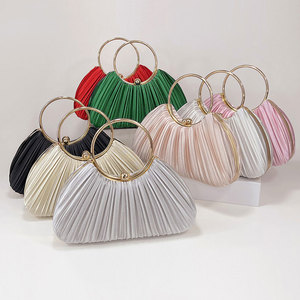 Nuevo Bolso de Mano de Diseño para Mujer, Marca de Lujo, Plisado, para Eventos Nocturnos, de Alta Calidad, Tipo Clutch - Product Image 1