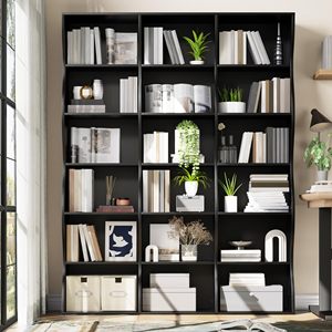 ตู้โชว์ทรงโค้งสีดำแบบขายส่ง ตู้โชว์ทรงสูงขนาดใหญ่ ตู้โชว์แบบเปิดสำหรับห้องนั่งเล่น DR531 - Product Image 6